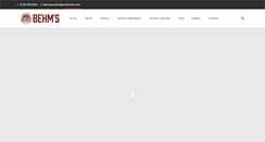 Desktop Screenshot of behmsauction.com
