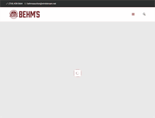Tablet Screenshot of behmsauction.com
